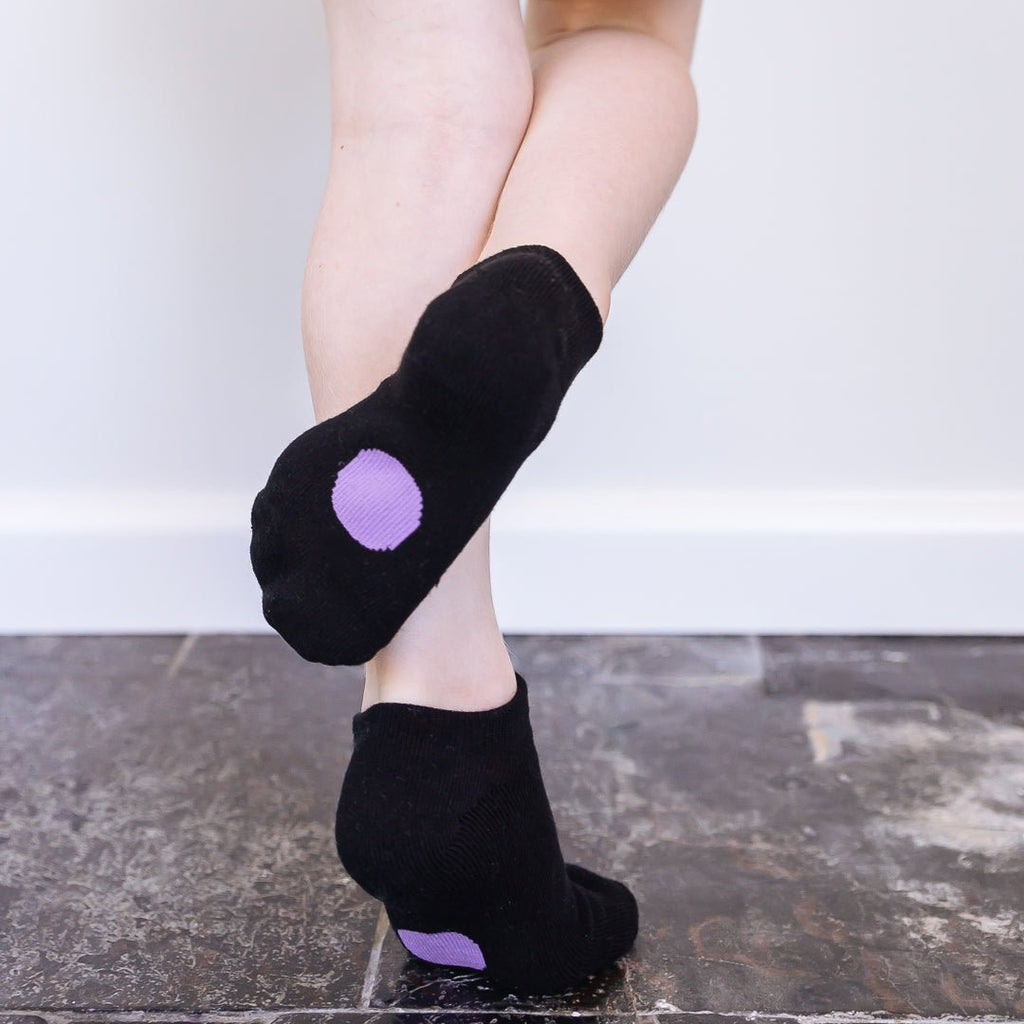 dot on a sock - Black Ankle Socks - KR31 - 10