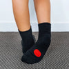 dot on a sock - Black Quarter Crew Socks - KR07 - 10