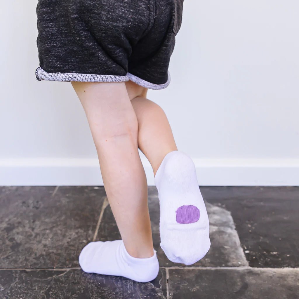 dot on a sock - White Ankle Socks - KR36 - 10