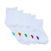 dot on a sock - White Quarter Crew Socks - KR04 - 10